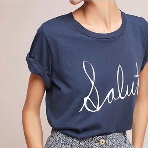 Anthropologie T. La Salut Rolled Sleeve Tee 334